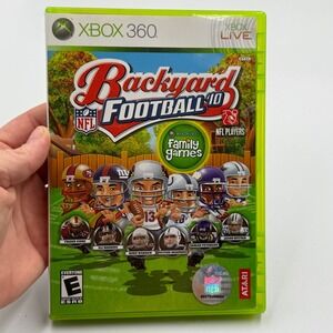 Backyard Football 10 NFL Players Xbox 360 Video Game Complete CIB Tested